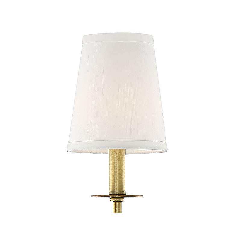 Image 2 Savoy House Essentials Monroe 24 inch High Warm Brass 1-Light Wall Sconce more views