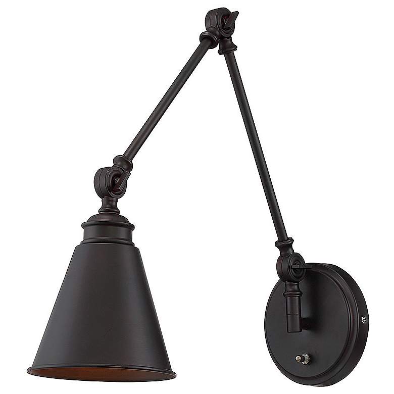Image 1 Savoy House Essentials Morland 6" Wide English Bronze 1-Light Sconce