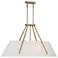 Savoy House Essentials Newport 16" Wide Warm Brass Linear Chandelier