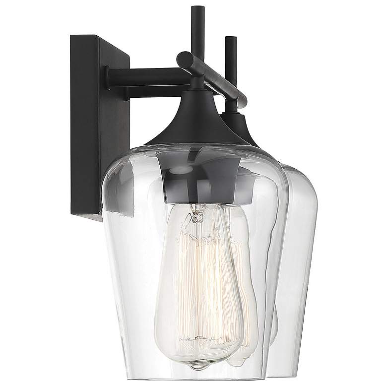Image 5 Savoy House Essentials Octave 13.75" Wide 2-Light Black Bath Light more views