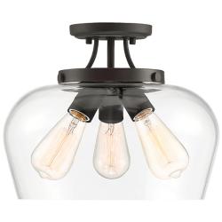 Savoy House Essentials Octave 13" Wide 3-Light English Bronze Ceiling