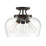 3_Savoy House Essentials Octave 13" Wide 3-Light English Bronze Ceiling more views