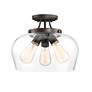 4_Savoy House Essentials Octave 13" Wide 3-Light English Bronze Ceiling more views