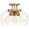 Savoy House Essentials Octave 13" Wide Warm Brass 3-Light Ceiling Ligh