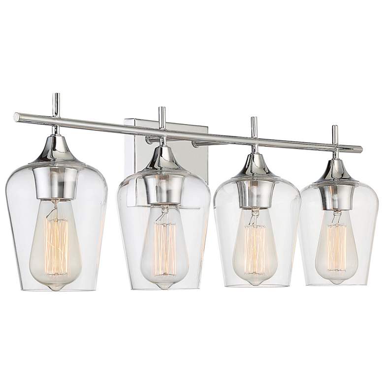 Image 2 Savoy House Essentials Octave 29" Wide 4-Light Polished Chrome Bath Li more views