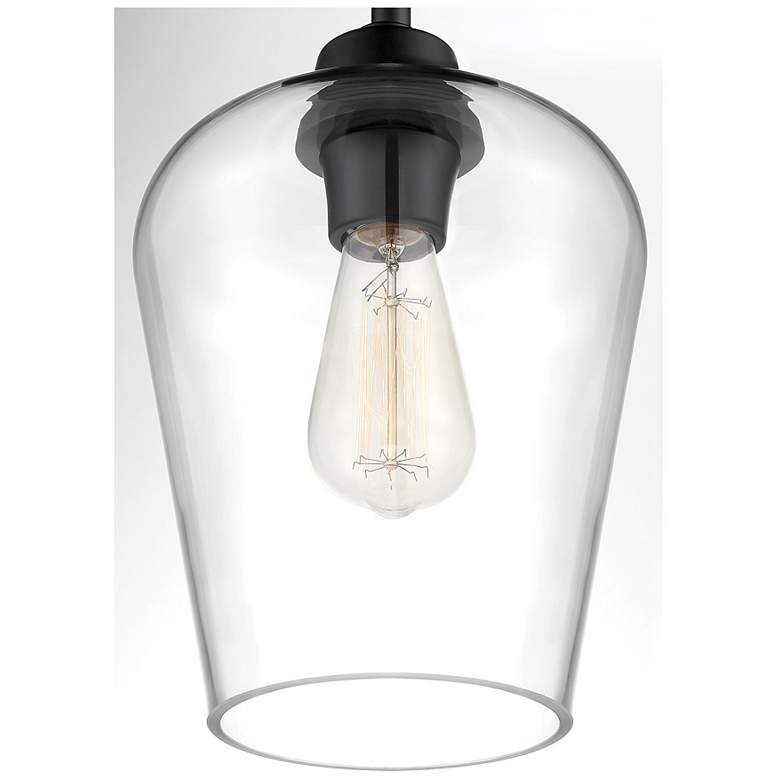 Image 5 Savoy House Essentials Octave 8" Wide Black 1-Light Ceiling Light more views
