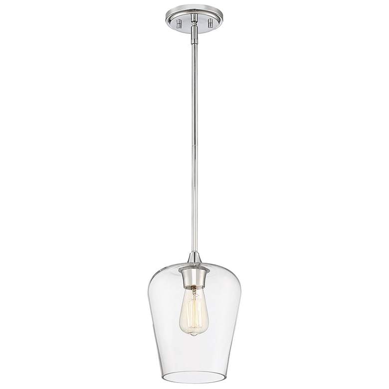 Image 4 Savoy House Essentials Octave 8" Wide Polished Chrome 1-Light Mini Pen more views