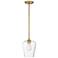 Savoy House Essentials Octave 8" Wide Warm Brass 1-Light Mini Pendant