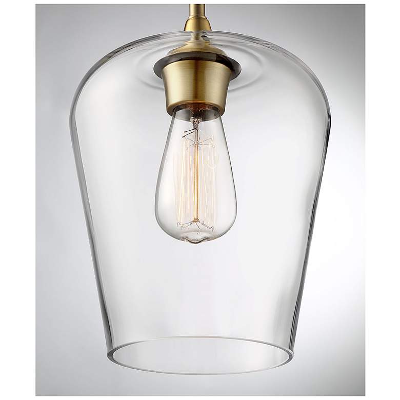 Image 6 Savoy House Essentials Octave 8" Wide Warm Brass 1-Light Mini Pendant more views
