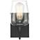 Savoy House Essentials Octave 9.5" High Black 1-Light Wall Sconce