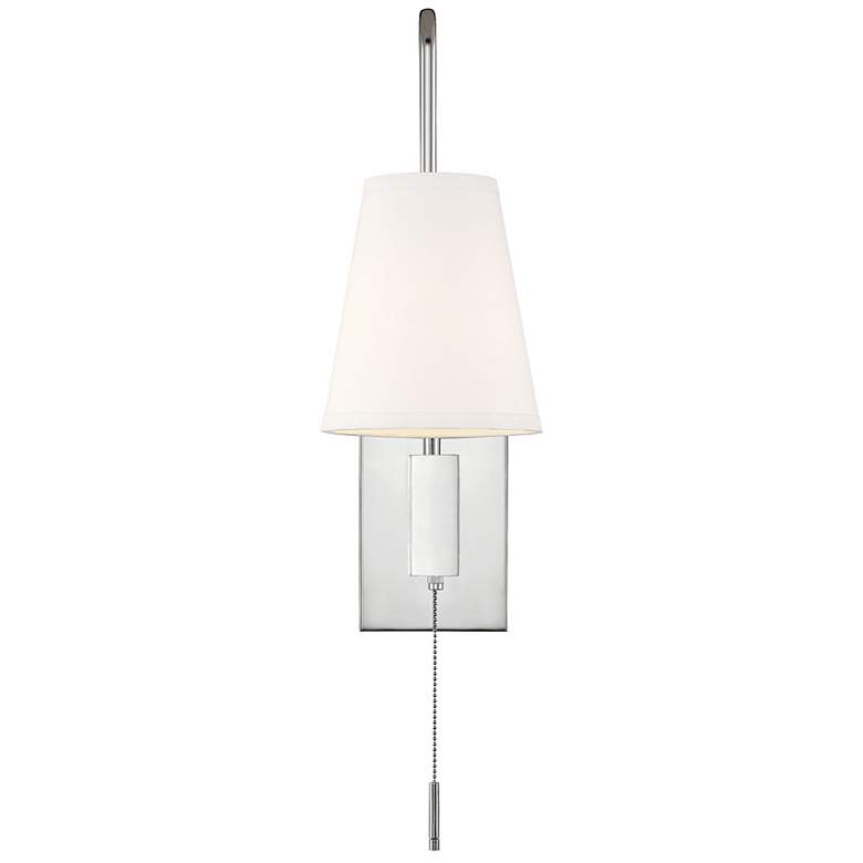 Image 1 Savoy House Essentials Owen 18" High Polished Nickel 1-Light Wall Scon