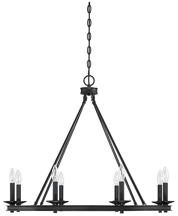 Image 2 Savoy House Essentials Palladian 12" Wide Warm Brass Linear Chandelier more views