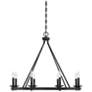 2_Savoy House Essentials Palladian 12" Wide Warm Brass Linear Chandelier more views