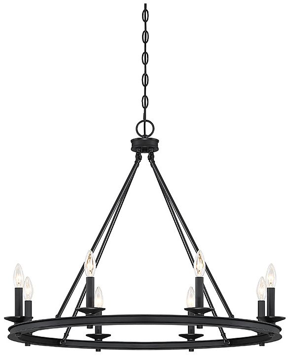 Image 3 Savoy House Essentials Palladian 12" Wide Warm Brass Linear Chandelier more views