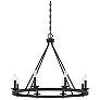 3_Savoy House Essentials Palladian 12" Wide Warm Brass Linear Chandelier more views
