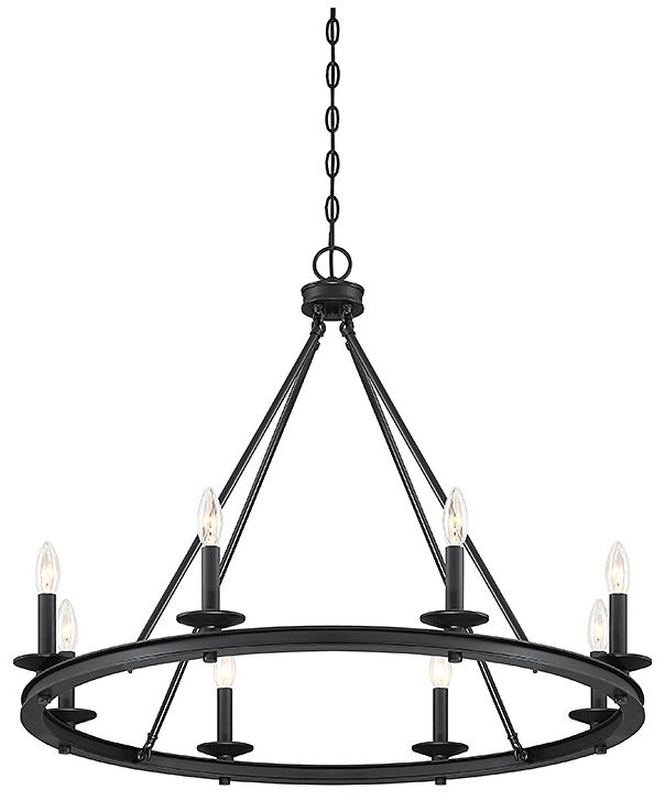 Image 4 Savoy House Essentials Palladian 12" Wide Warm Brass Linear Chandelier more views
