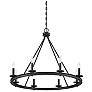 4_Savoy House Essentials Palladian 12" Wide Warm Brass Linear Chandelier more views