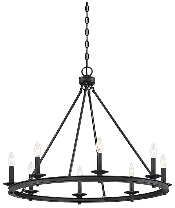 Image 5 Savoy House Essentials Palladian 12" Wide Warm Brass Linear Chandelier more views