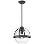 1_Savoy House Essentials Pendleton 14" Wide Matte Black 1-Light Pendant