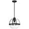 Savoy House Essentials Pendleton 14" Wide Matte Black 1-Light Pendant