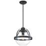 3_Savoy House Essentials Pendleton 14" Wide Matte Black 1-Light Pendant more views