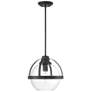 4_Savoy House Essentials Pendleton 14" Wide Matte Black 1-Light Pendant more views