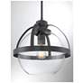 6_Savoy House Essentials Pendleton 14" Wide Matte Black 1-Light Pendant more views