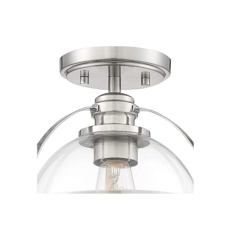 Image 4 Savoy House Essentials Pendleton 9.38 inch Wide Satin Nickel Ceiling Light more views