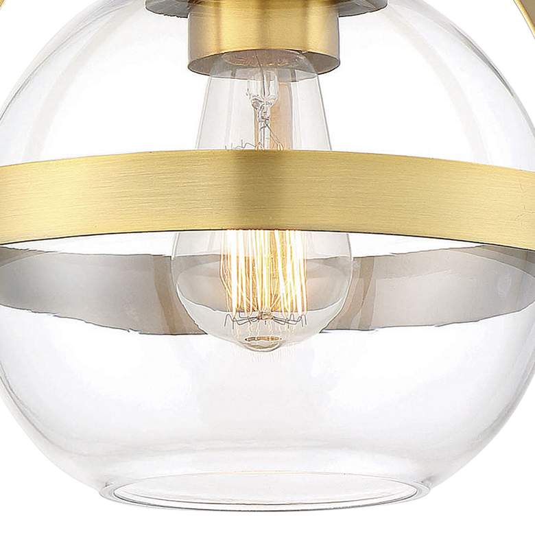 Image 2 Savoy House Essentials Pendleton 9.5 inch Wide Warm Brass 1-Light Ceiling more views