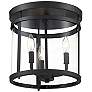 5_Savoy House Essentials Penrose 12.5" Wide Black 3-Light Ceiling Light more views