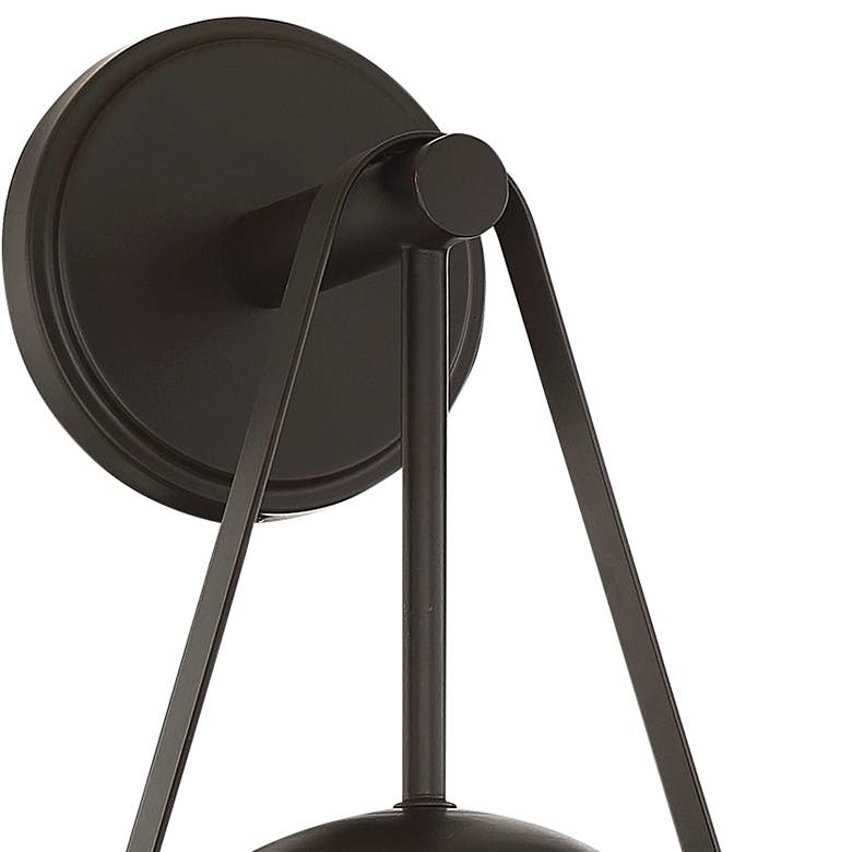 Image 2 Savoy House Essentials Polson 15.5" High Matte Black 1-Light Wall Scon more views