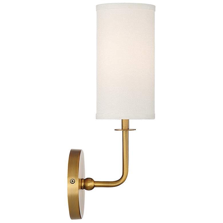 Image 5 Savoy House Essentials Powell 15" High Warm Brass 1-Light Wall Sconce more views