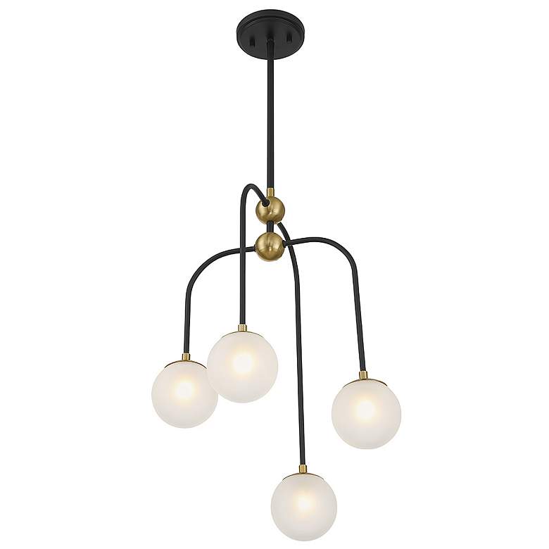 Image 4 Savoy House Essentials Powell 15" Wide Polished Nickel Linear Chandeli more views