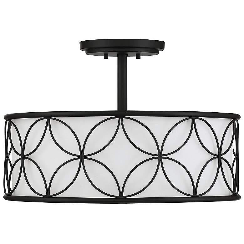 Image 2 Savoy House Essentials Reid 20" Wide Matte Black 4-Light Ceiling Light more views