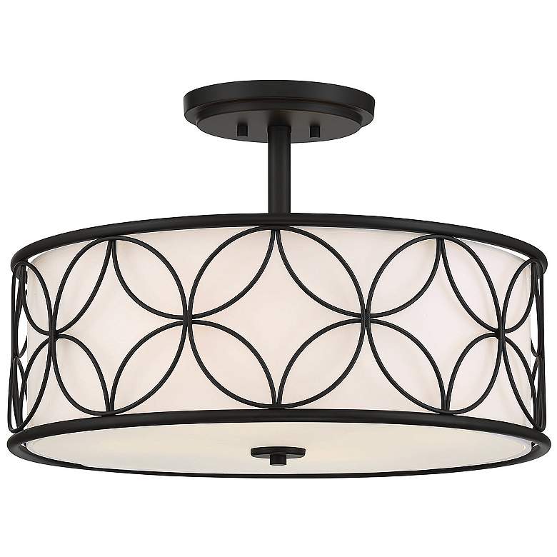 Image 3 Savoy House Essentials Reid 20" Wide Matte Black 4-Light Ceiling Light more views