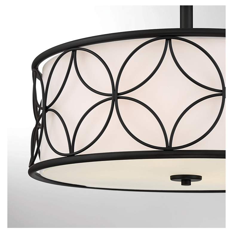 Image 5 Savoy House Essentials Reid 20" Wide Matte Black 4-Light Ceiling Light more views