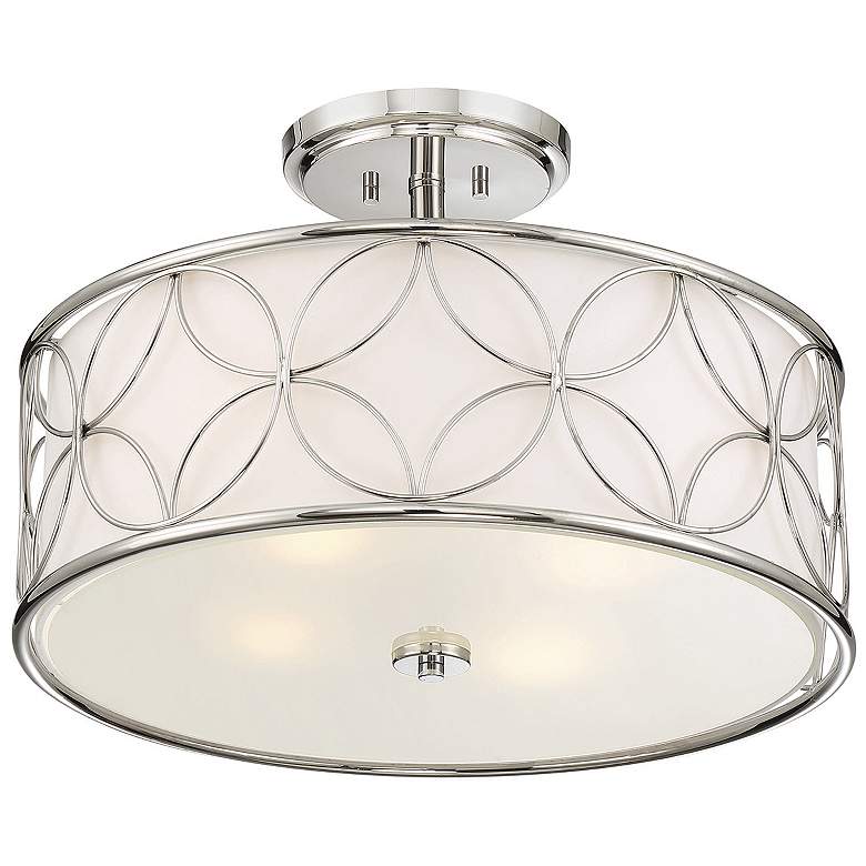 Image 4 Savoy House Essentials Reid 20" Wide Polished Nickel 4-Light Ceiling L more views