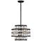 Savoy House Essentials Renzo 16" Wide Matte Black 3-Light Pendant