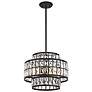 3_Savoy House Essentials Renzo 16" Wide Matte Black 3-Light Pendant more views