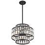 4_Savoy House Essentials Renzo 16" Wide Matte Black 3-Light Pendant more views