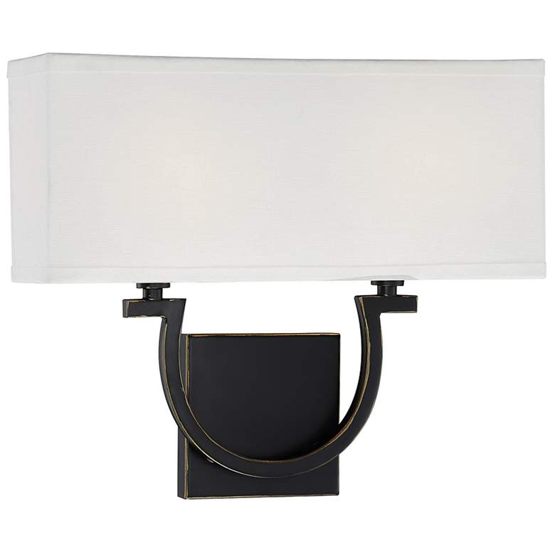Image 3 Savoy House Essentials Rhodes 12" High Classic Bronze 2-Light Wall Sco more views