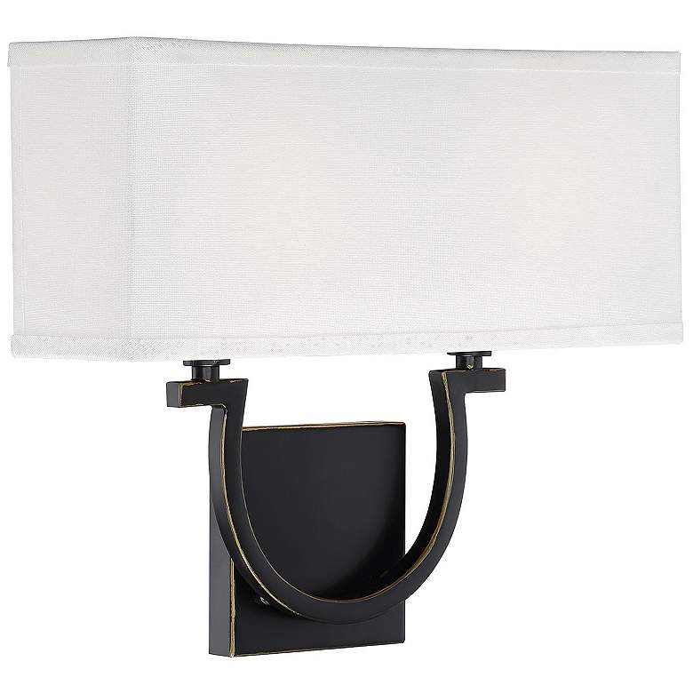 Image 4 Savoy House Essentials Rhodes 12" High Classic Bronze 2-Light Wall Sco more views