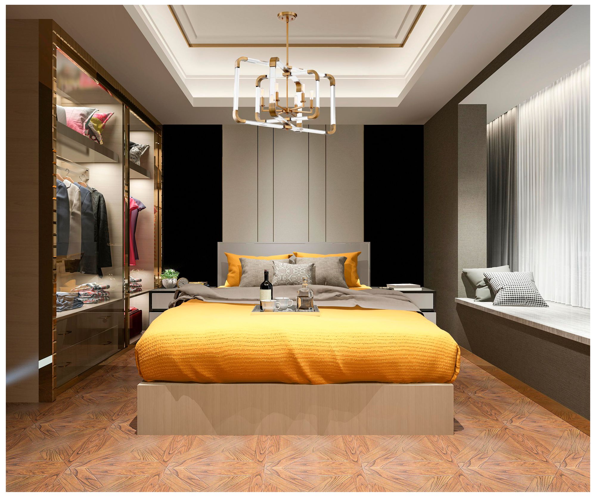 Savoy House Essentials Rotterdam 24.75" Wide Warm Brass 6-Light Pendan