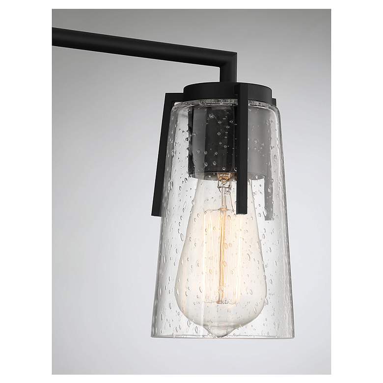 Image 6 Savoy House Essentials Sacremento 24" Wide 3-Light Black Bath Light more views