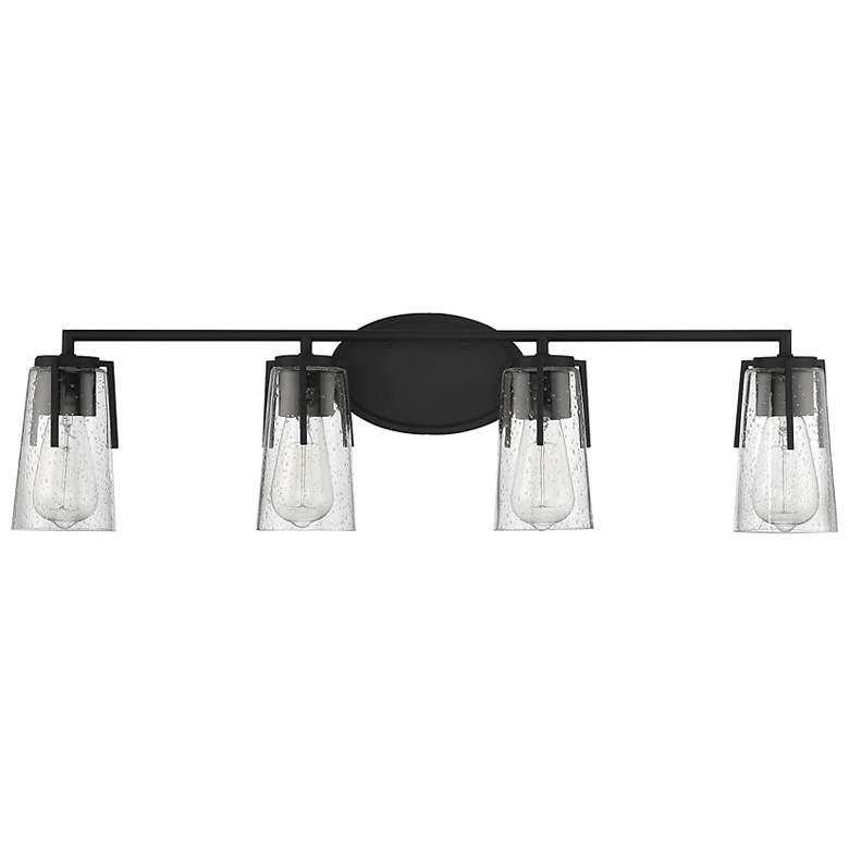 Image 2 Savoy House Essentials Sacremento 32" Wide 4-Light Black Bath Light more views