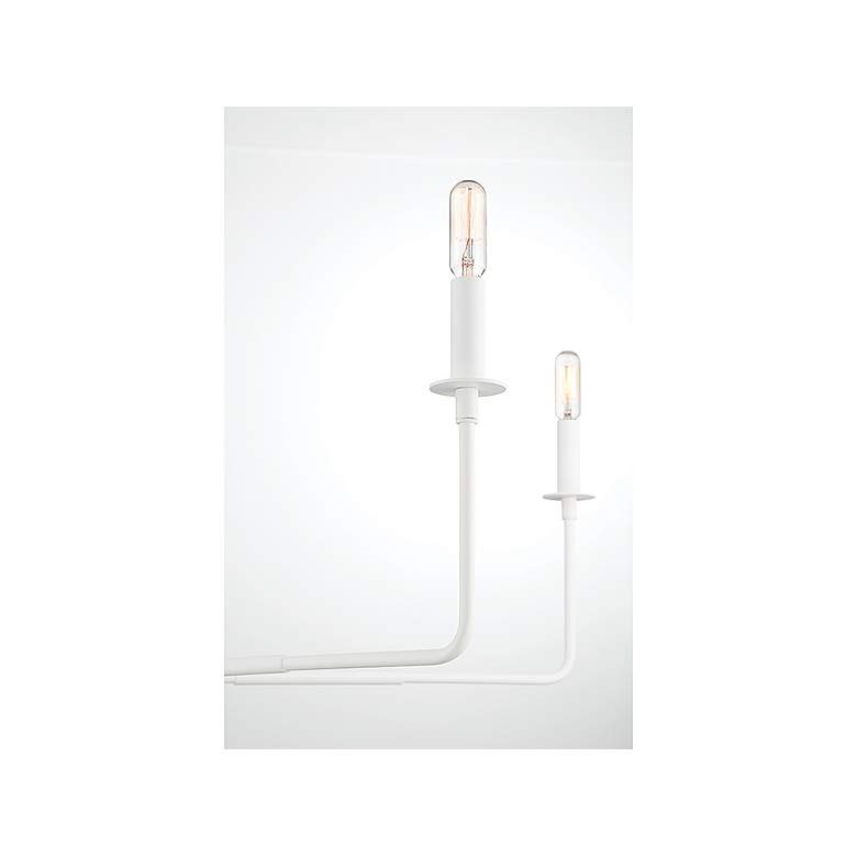 Image 3 Savoy House Essentials Salerno 42" Wide Bisque White 6-Light Chandelie more views