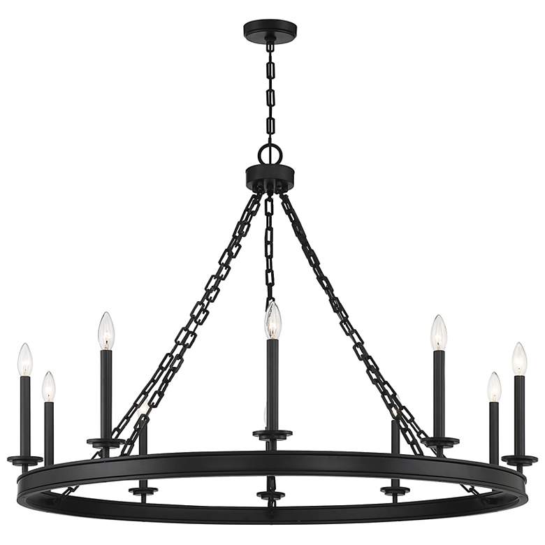Image 4 Savoy House Essentials Seville 45" Wide Matte Black 10-Light Chandelie more views