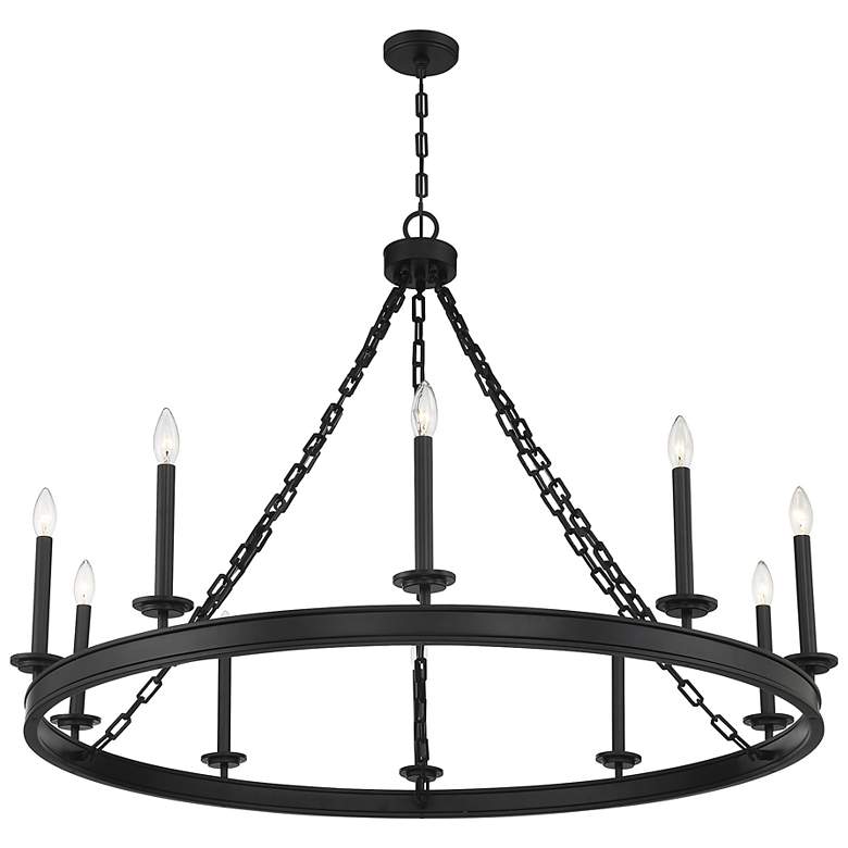 Image 5 Savoy House Essentials Seville 45" Wide Matte Black 10-Light Chandelie more views