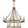 Savoy House Essentials Seville 45" Wide Warm Brass 15-Light Chandelier