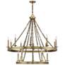 2_Savoy House Essentials Seville 45" Wide Warm Brass 15-Light Chandelier more views